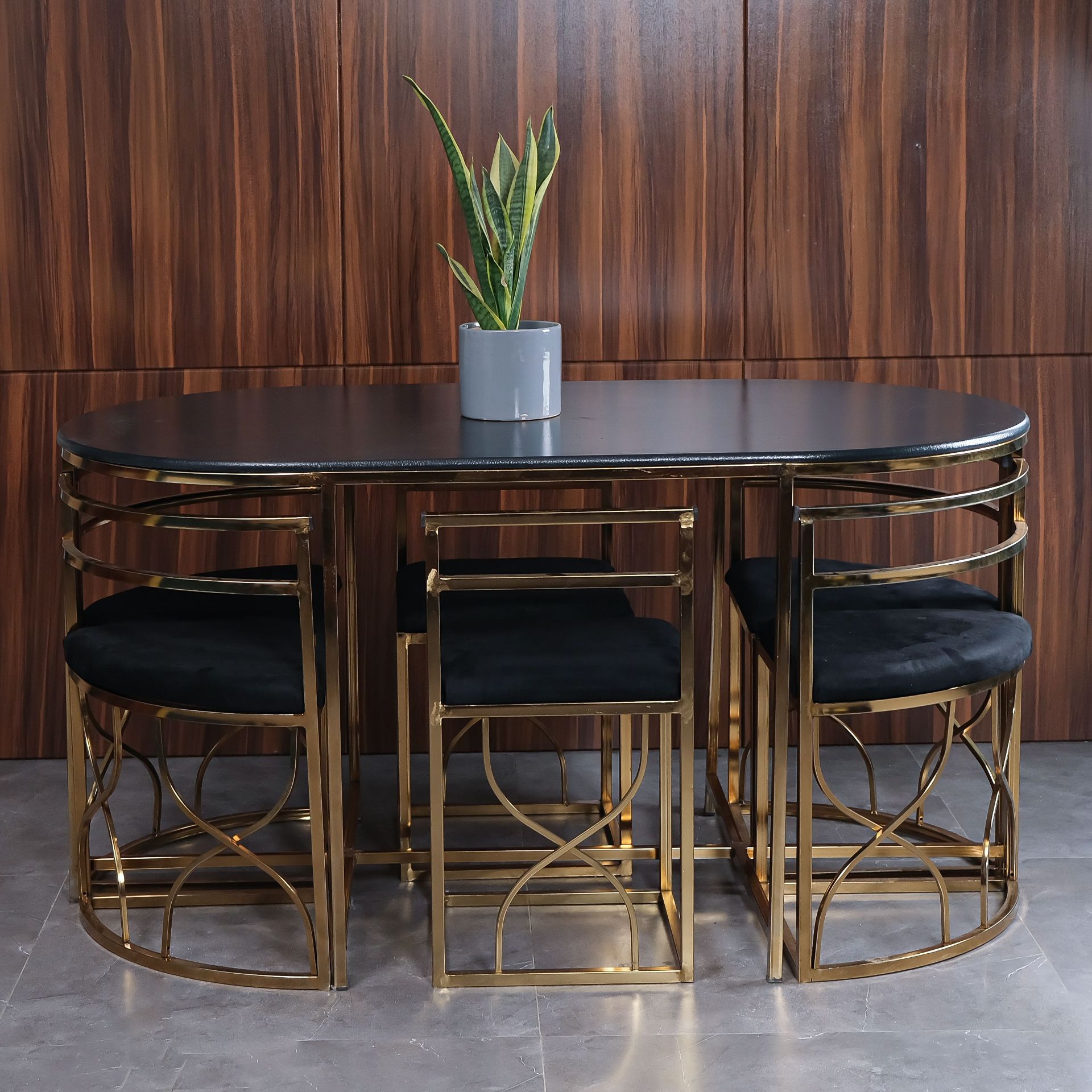 ناهارخوری 6نفره کم جافورتیک (طلایی)